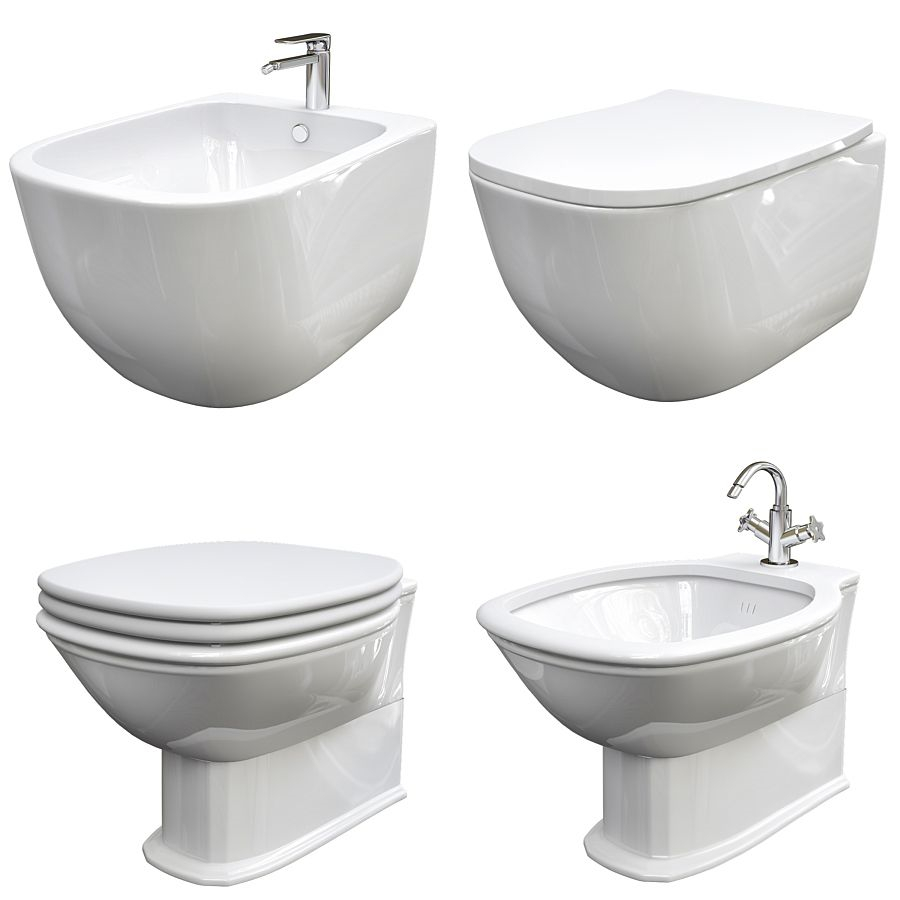 Classic Style Wallhung Ceramic materials Toilets